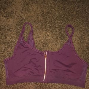 Aerie front zip sports bra size XL